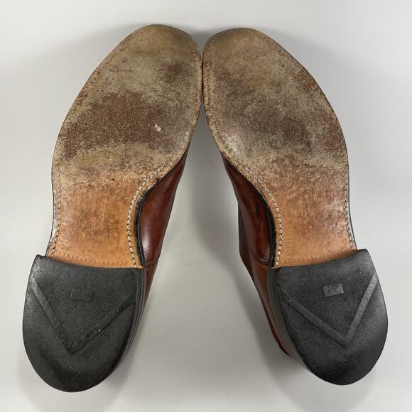 Allen Edmonds Cap Toe Dress Shoes Mens Size 8.5 D Brown Leather - Picture 8 of 9